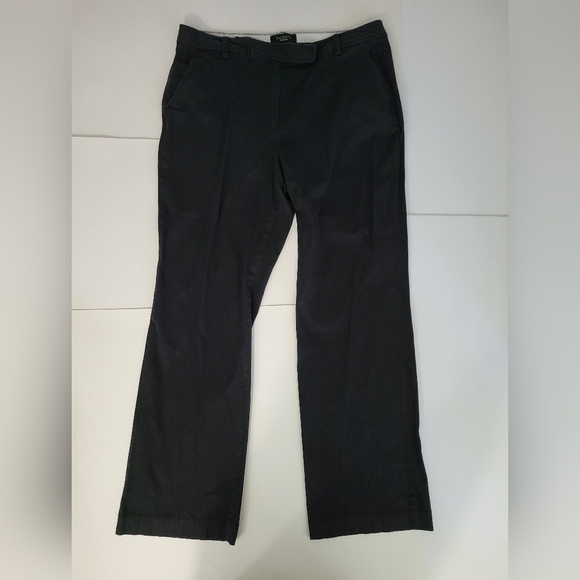 Talbots Pants - Talbots Black Heritage Front Zip Straight Leg Business Casual Trouser Pants